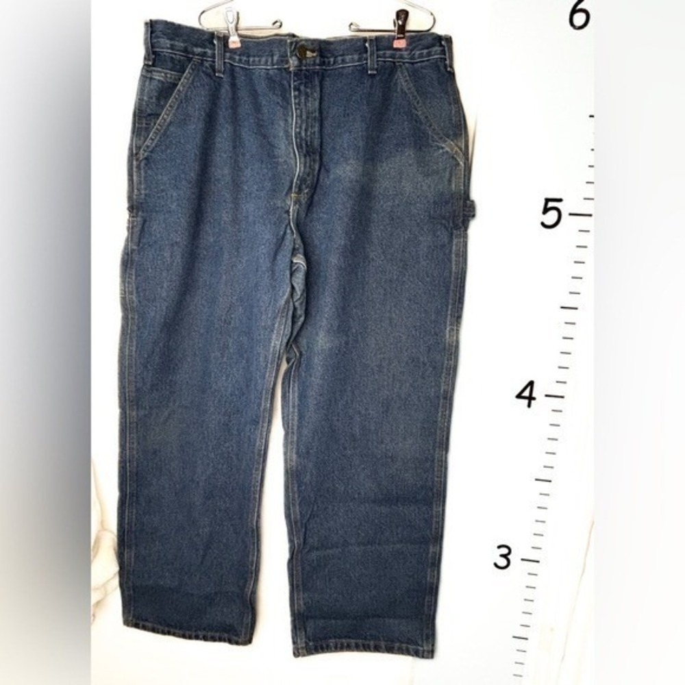 Carhartt Carpenter Dungaree Fit Blue Jeans 42X30